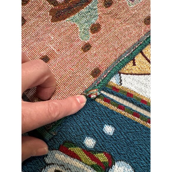 Snowman "Let It Snow" Holiday Tapestry Placemats Set Of 4 - Picture 3 of 5